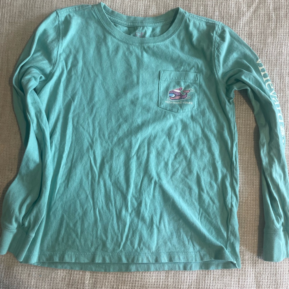 Vineyard vines boys winter theme cotton long sleeve shirt